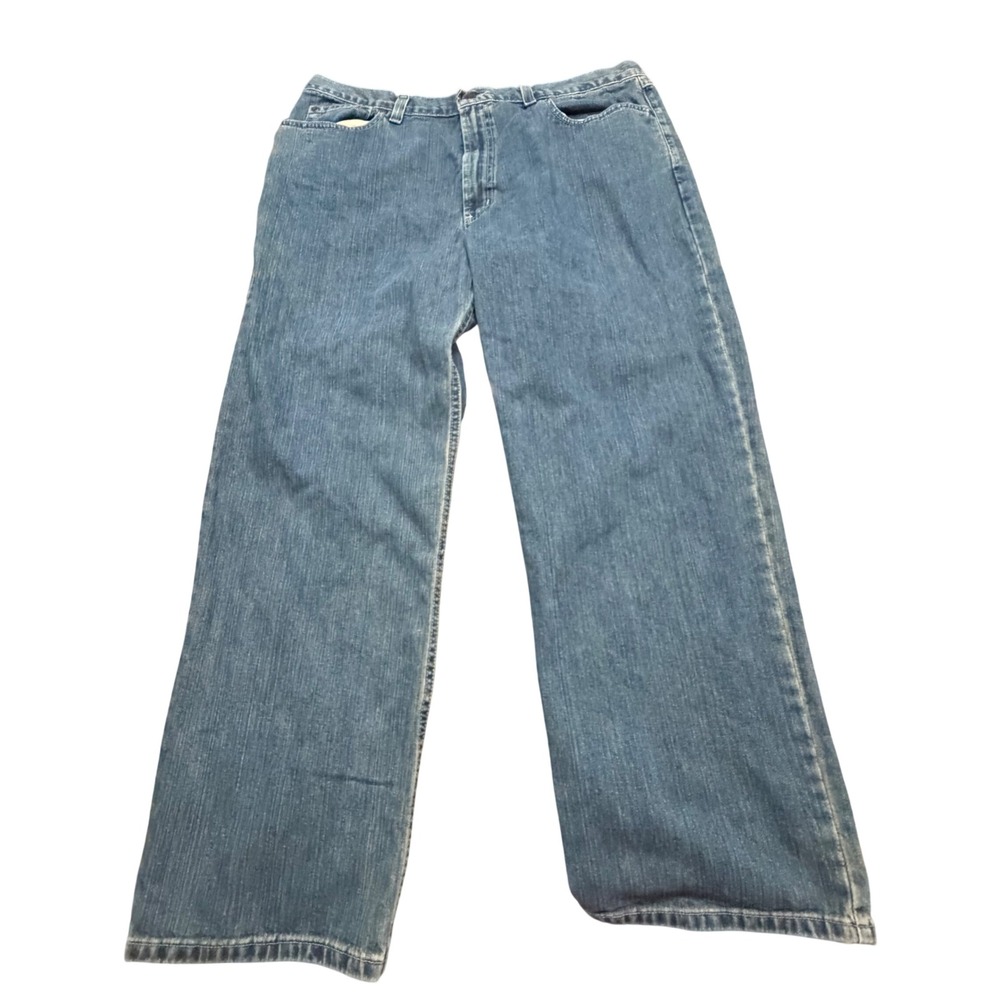 Axist Jeans Mens 40x30 Blue Denim Straight Leg Pants Medium Wash 100% Cotton